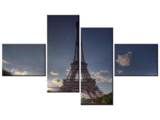 Obraz Francja Paryż, 4 elementy, 140x80 cm Oobrazy