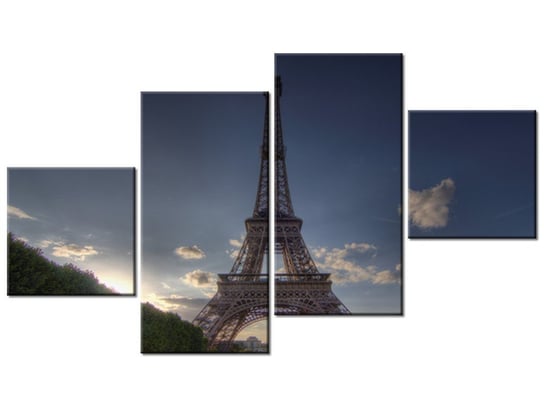 Obraz Francja Paryż, 4 elementy, 160x90 cm Oobrazy