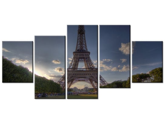 Obraz Francja Paryż, 5 elementów, 150x70 cm Oobrazy