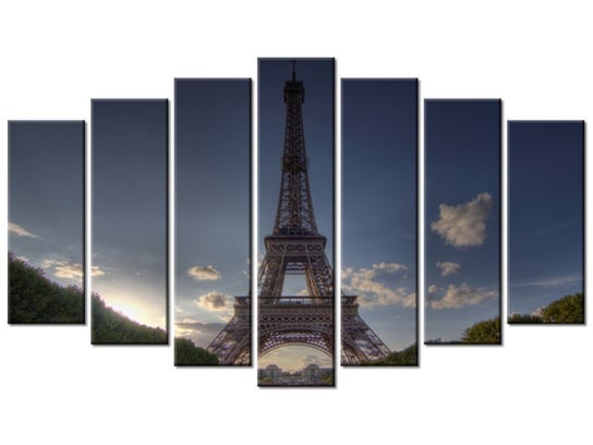 Obraz Francja Paryż, 7 elementów, 140x80 cm Oobrazy