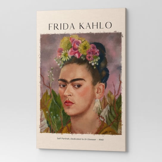 Obraz Frida Kahlo Autoportret Z Dedykacją Dla Dr. Eloessera Rep00025 50X70 Wave Print