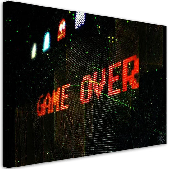 Obraz, Game Over dla gracza - 100x70 Inna marka