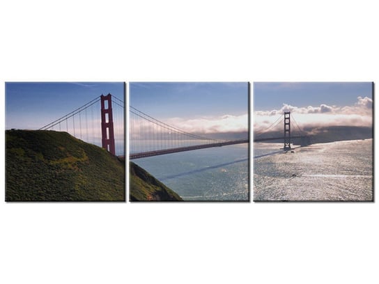 Obraz Golden Gate - Britta Heise, 3 elementy, 120x40 cm Oobrazy