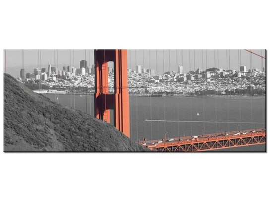 Obraz Golden Gate - Franco Folini, 100x40 cm Oobrazy