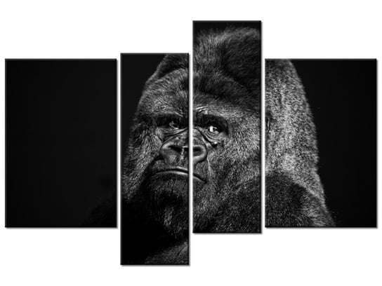 Obraz Gorilla Face - Feans, 4 elementy, 130x85 cm Oobrazy