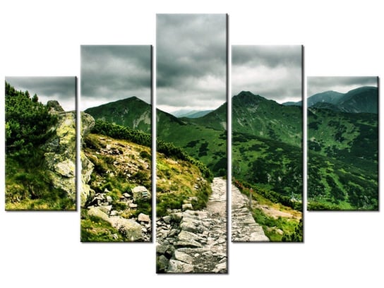 Obraz, Górska droga, 5 elementów, 150x105 cm Oobrazy