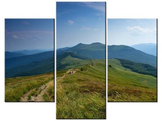 Obraz Górska turystyka, 3 elementy, 90x70 cm Oobrazy