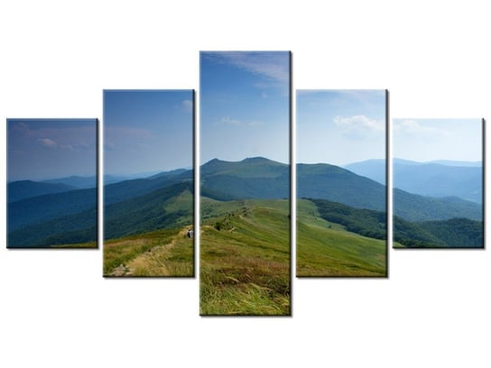 Obraz Górska turystyka, 5 elementów, 125x70 cm Oobrazy