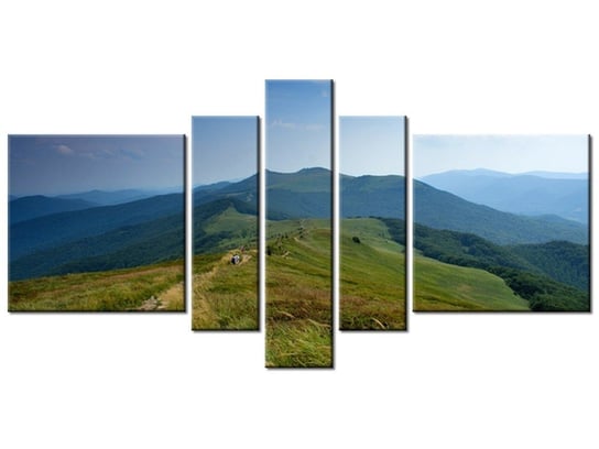 Obraz Górska turystyka, 5 elementów, 160x80 cm Oobrazy