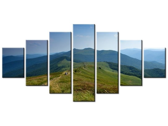 Obraz Górska turystyka, 7 elementów, 210x100 cm Oobrazy