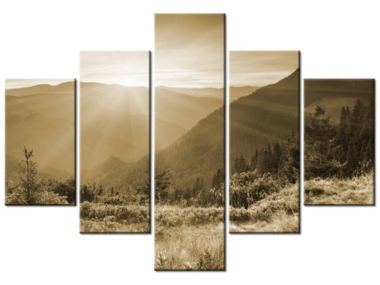 Obraz Górski kraj, 5 elementów, 100x70 cm Oobrazy