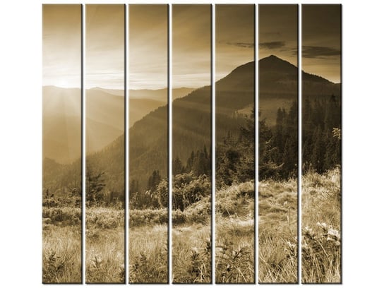 Obraz Górski kraj7 elementów, 210x195 cm Oobrazy