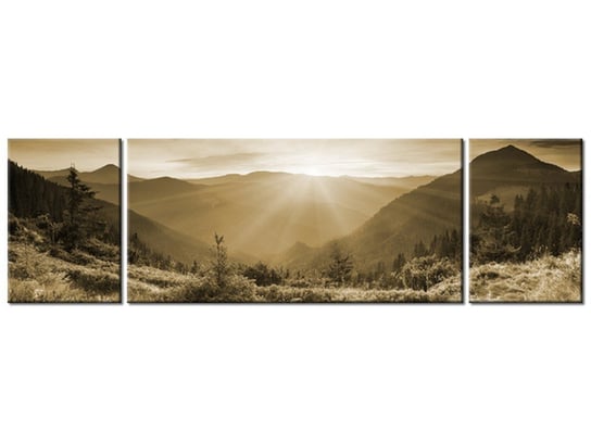 Obraz, Górski krajobraz, 3 elementy, 170x50 cm Oobrazy