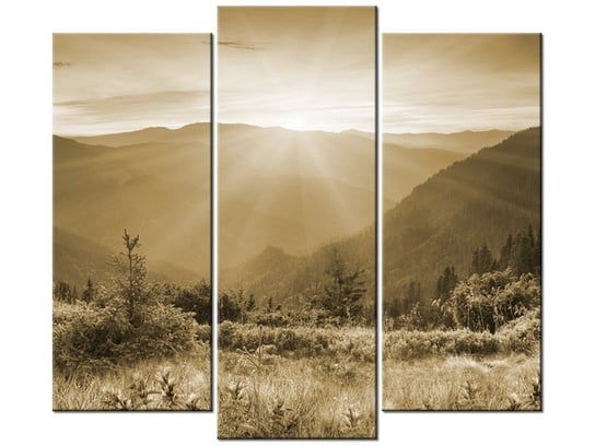 Obraz Górski krajobraz, 3 elementy, 90x80 cm Oobrazy