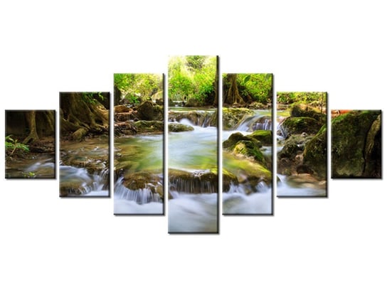 Obraz, Górski strumień, 7 elementów, 210x100 cm Oobrazy
