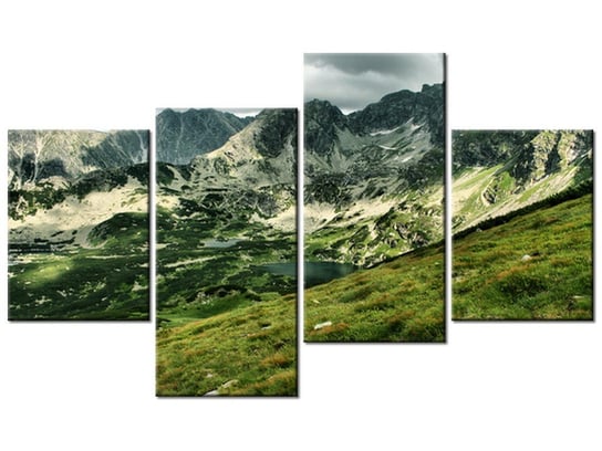 Obraz Górski widok, 4 elementy, 120x70 cm Oobrazy