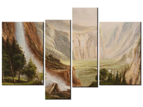 Obraz Górski wodospad, 4 elementy, 130x85 cm Oobrazy