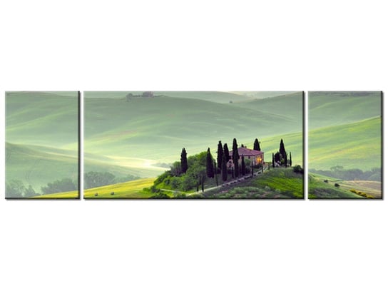 Obraz Gospodarstwo w Toskanii, 3 elementy, 170x50 cm Oobrazy