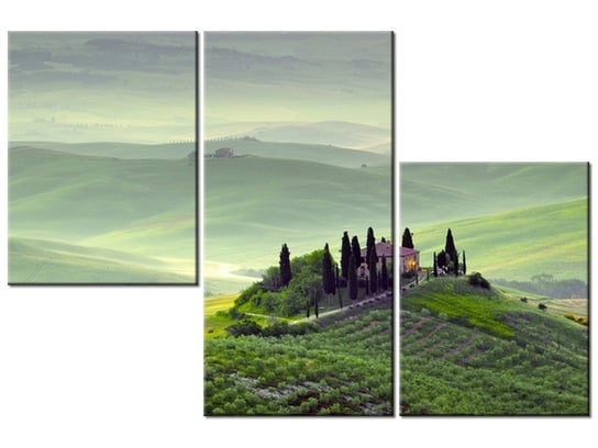 Obraz Gospodarstwo w Toskanii, 3 elementy, 90x60 cm Oobrazy