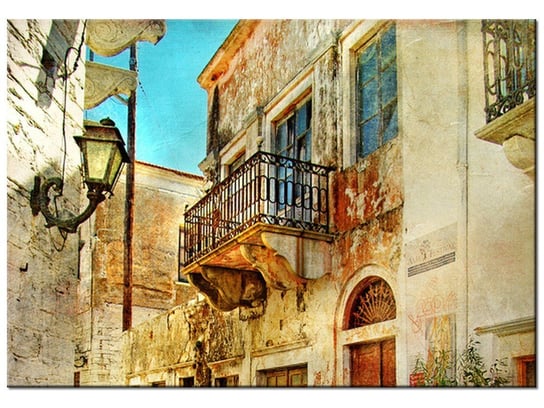 Obraz Grecka uliczka, 100x70 cm Oobrazy