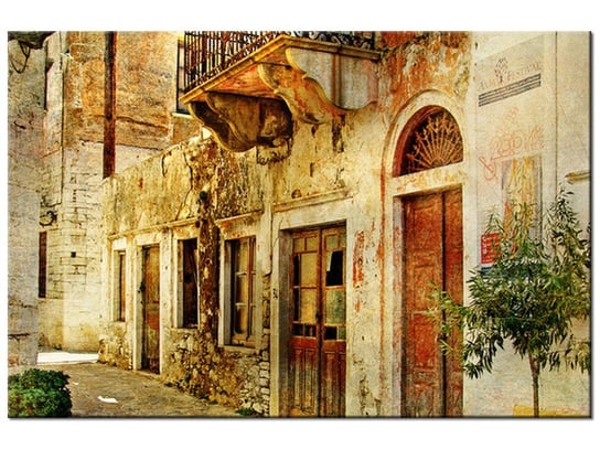 Obraz Grecka uliczka, 30x20 cm Oobrazy