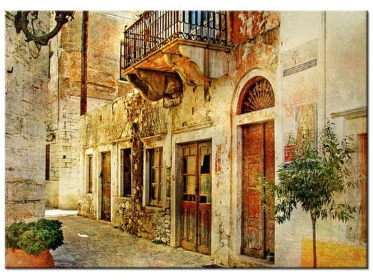 Obraz, Grecka uliczka, 70x50 cm Oobrazy