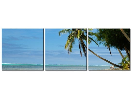 Obraz Hawajska plaża - Brians101, 3 elementy, 150x50 cm Oobrazy