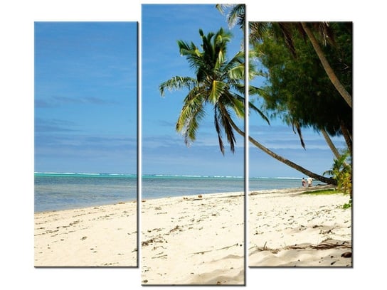 Obraz Hawajska plaża - Brians101, 3 elementy, 90x80 cm Oobrazy