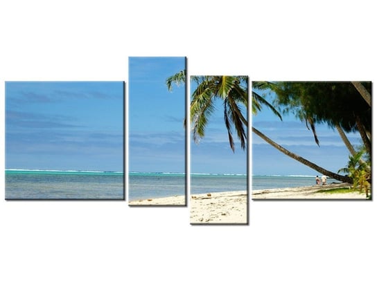 Obraz Hawajska plaża - Brians101, 4 elementy, 120x55 cm Oobrazy