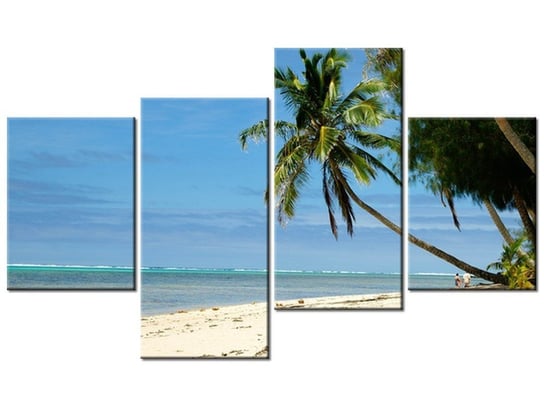 Obraz Hawajska plaża - Brians101, 4 elementy, 120x70 cm Oobrazy