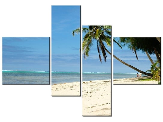 Obraz Hawajska plaża - Brians101, 4 elementy, 130x90 cm Oobrazy