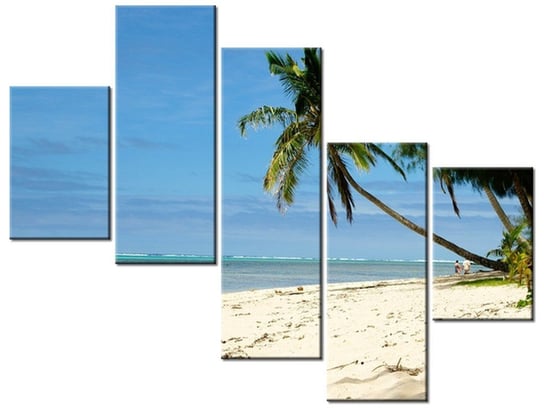 Obraz Hawajska plaża - Brians101, 5 elementów, 100x75 cm Oobrazy
