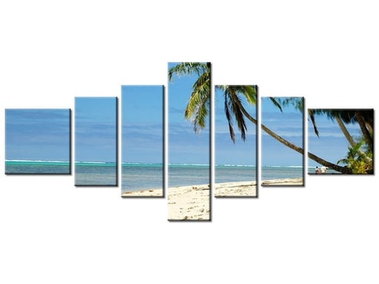 Obraz Hawajska plaża - Brians101, 7 elementów, 160x70 cm Oobrazy