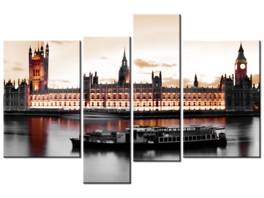 Obraz Houses of Parliament, 4 elementy, 130x85 cm Oobrazy