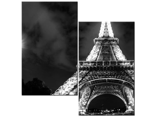 Obraz Inne spojrzenie na Wieżę Eiffla, 2 elementy, 60x60 cm Oobrazy