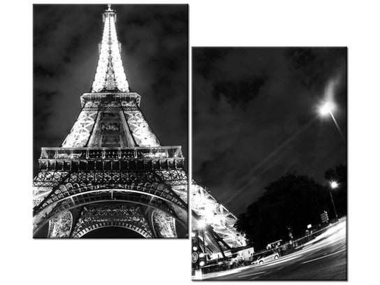 Obraz Inne spojrzenie na Wieżę Eiffla, 2 elementy, 80x70 cm Oobrazy