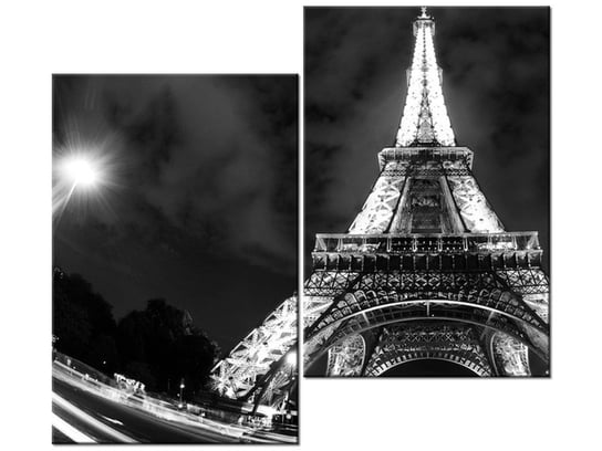 Obraz Inne spojrzenie na Wieżę Eiffla, 2 elementy, 80x70 cm Oobrazy