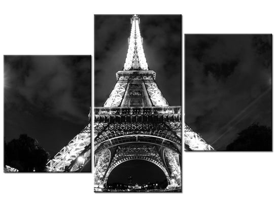 Obraz Inne spojrzenie na Wieżę Eiffla, 3 elementy, 90x60 cm Oobrazy