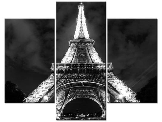 Obraz Inne spojrzenie na Wieżę Eiffla, 3 elementy, 90x70 cm Oobrazy