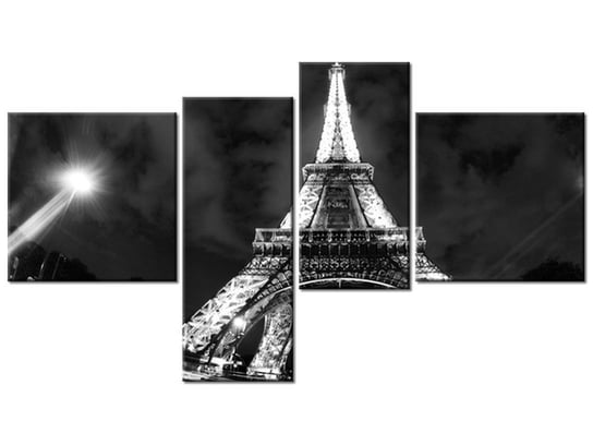 Obraz Inne spojrzenie na Wieżę Eiffla, 4 elementy, 100x55 cm Oobrazy