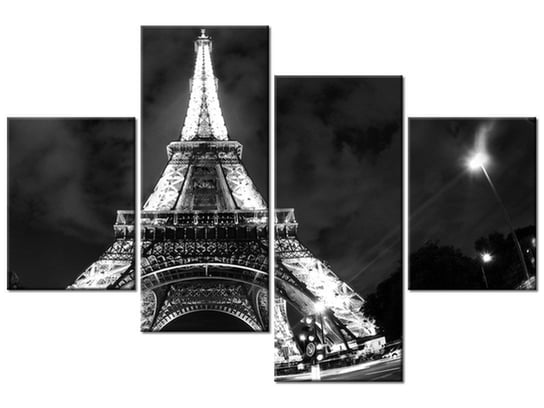 Obraz Inne spojrzenie na Wieżę Eiffla, 4 elementy, 120x80 cm Oobrazy