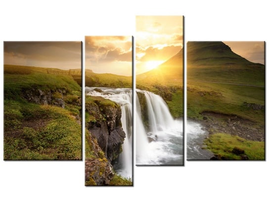 Obraz Islandzki kraj4 elementy, 130x85 cm Oobrazy