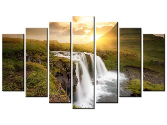 Obraz Islandzki kraj7 elementów, 140x80 cm Oobrazy