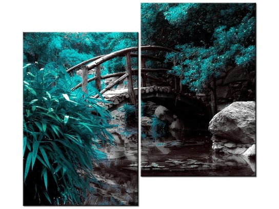Obraz Japoński Ogród, 2 elementy, 80x70 cm Oobrazy