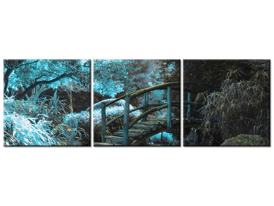 Obraz Japoński Ogród, 3 elementy, 120x40 cm Oobrazy