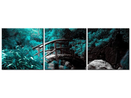 Obraz Japoński Ogród, 3 elementy, 150x50 cm Oobrazy