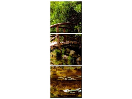 Obraz Japoński Ogród, 3 elementy, 30x90 cm Oobrazy