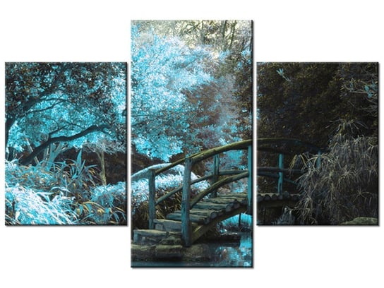 Obraz Japoński Ogród, 3 elementy, 90x60 cm Oobrazy