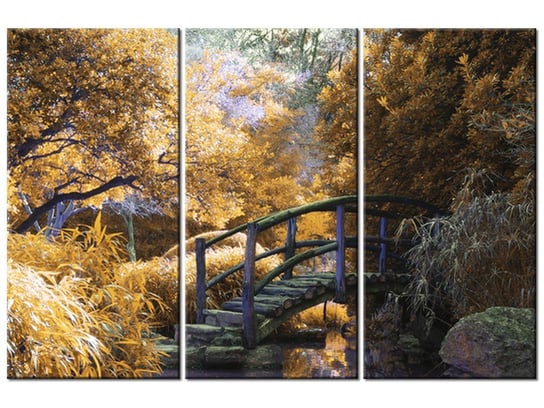 Obraz Japoński Ogród, 3 elementy, 90x60 cm Oobrazy