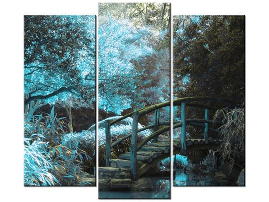Obraz Japoński Ogród, 3 elementy, 90x80 cm Oobrazy